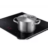Iebūvējamā Samsung NZ8500BM melnās zonas indukcijas plīts virsma, 4 zonas, skārienvadība, priekšējā vadība, 590×520×48 mm