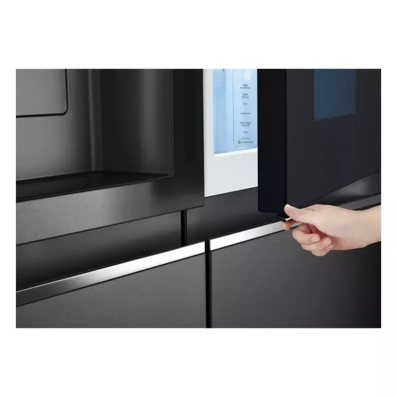 LG InstaView ™ ThinQ™ GSXV91MCAE Amerikāņu tipa ledusskapis ar saldētavu 635 L