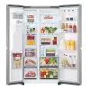 LG GSLC41PYPE sānu pret sānu ledusskapis, 641 l kopā, ledusskapis 420 l / saldētava 221 l, brīvstāvošs, sudraba