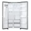 LG GSLC41PYPE sānu pret sānu ledusskapis, 641 l kopā, ledusskapis 420 l / saldētava 221 l, brīvstāvošs, sudraba