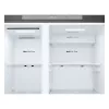LG GSLC41PYPE sānu pret sānu ledusskapis, 641 l kopā, ledusskapis 420 l / saldētava 221 l, brīvstāvošs, sudraba