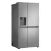 LG GSLC41PYPE sānu pret sānu ledusskapis, 641 l kopā, ledusskapis 420 l / saldētava 221 l, brīvstāvošs, sudraba