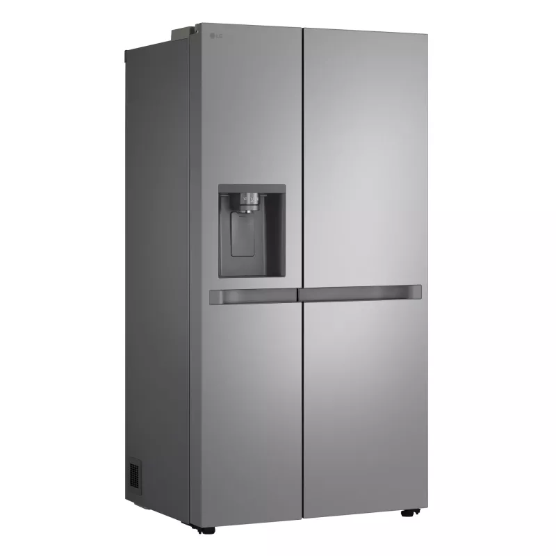 LG GSLC41PYPE sānu pret sānu ledusskapis, 641 l kopā, ledusskapis 420 l / saldētava 221 l, brīvstāvošs, sudraba