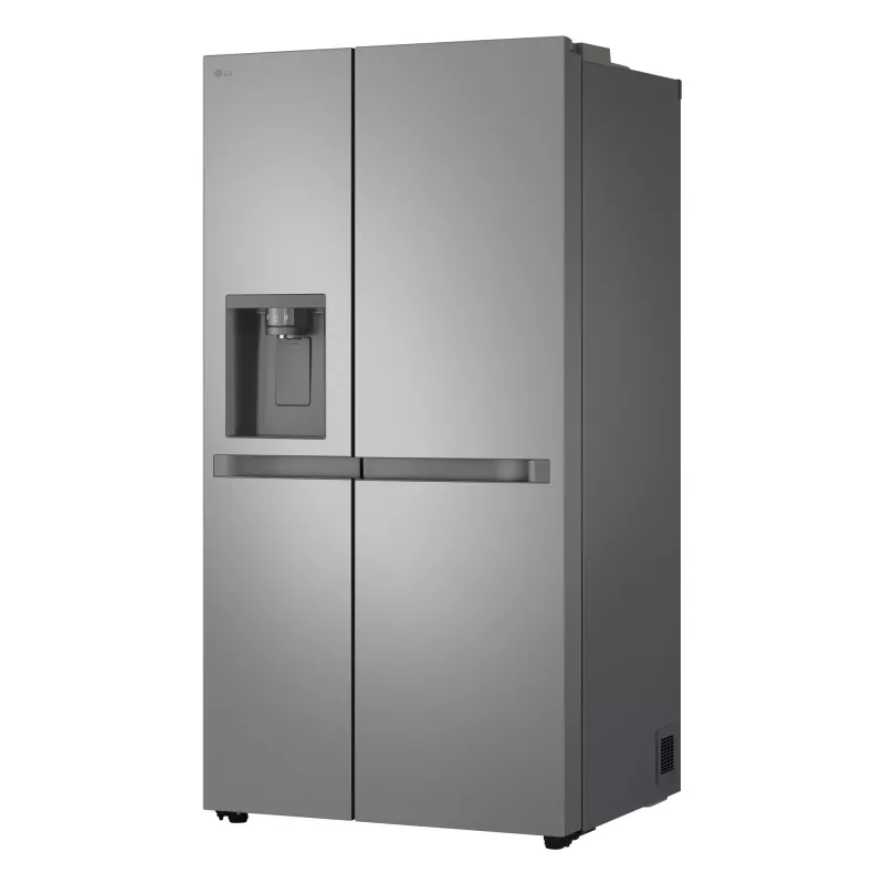 LG GSLC41PYPE sānu pret sānu ledusskapis, 641 l kopā, ledusskapis 420 l / saldētava 221 l, brīvstāvošs, sudraba
