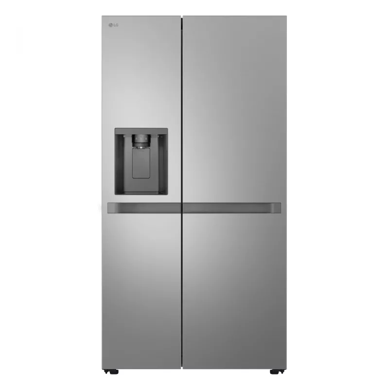 LG GSLC41PYPE sānu pret sānu ledusskapis, 641 l kopā, ledusskapis 420 l / saldētava 221 l, brīvstāvošs, sudraba
