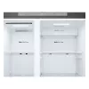 LG GSLC41PYPE sānu pret sānu ledusskapis, 641 l kopā, ledusskapis 420 l / saldētava 221 l, brīvstāvošs, sudraba