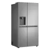 LG GSLC41PYPE sānu pret sānu ledusskapis, 641 l kopā, ledusskapis 420 l / saldētava 221 l, brīvstāvošs, sudraba