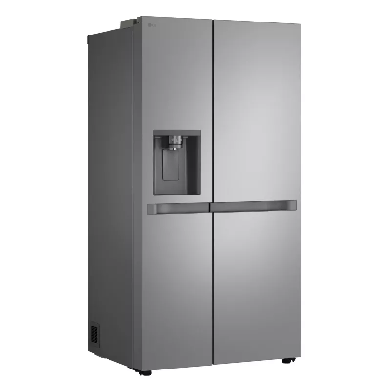 LG GSLC41PYPE sānu pret sānu ledusskapis, 641 l kopā, ledusskapis 420 l / saldētava 221 l, brīvstāvošs, sudraba