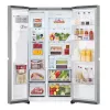 LG GSLC41PYPE sānu pret sānu ledusskapis, 641 l kopā, ledusskapis 420 l / saldētava 221 l, brīvstāvošs, sudraba