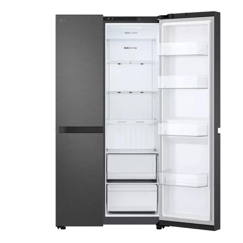 LG GSBC40EPPE blakus-liktas ledusskapis Brīvi stāvošs 664 L E Melns