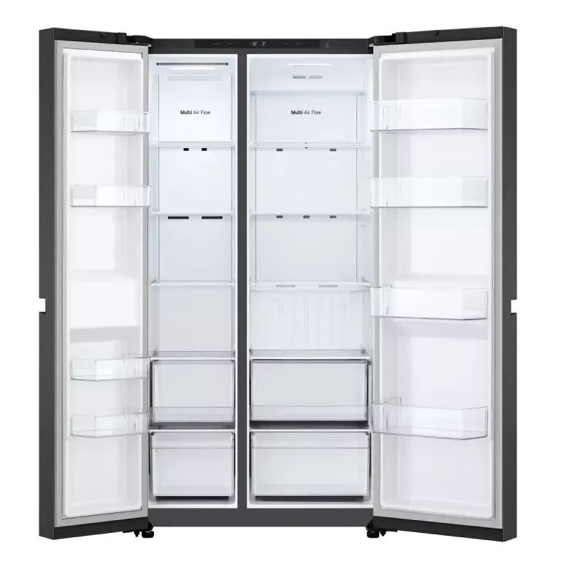 LG GSBC40EPPE blakus-liktas ledusskapis Brīvi stāvošs 664 L E Melns