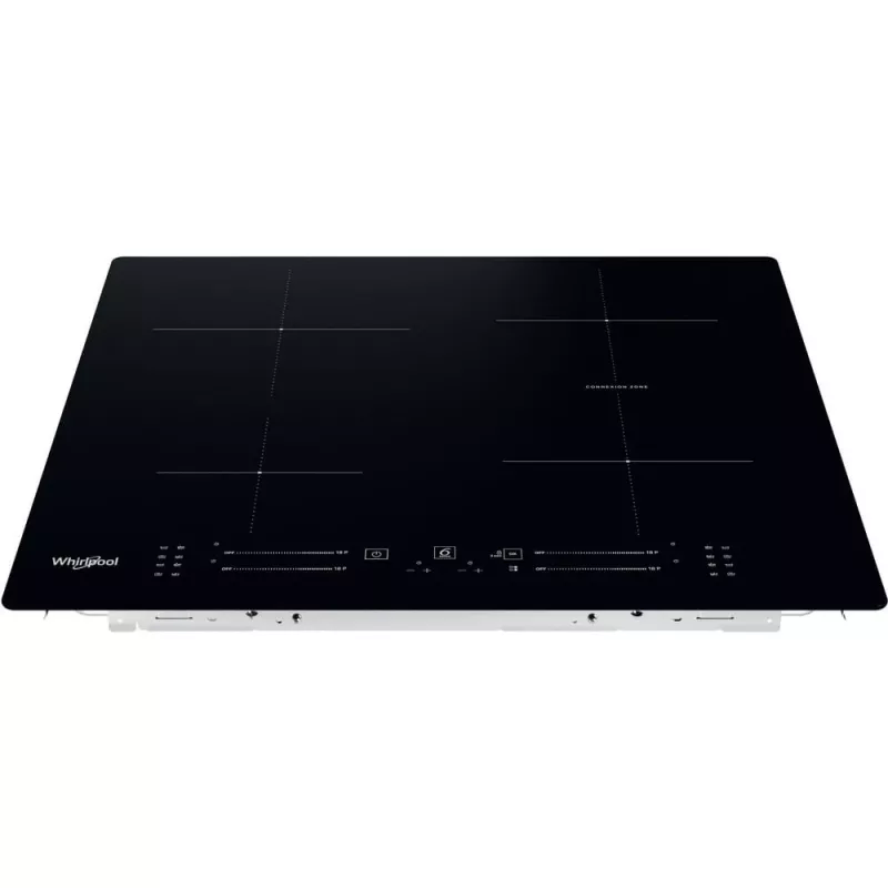 Whirlpool WB S2560 NE melna iebūvējama 59 cm zonu indukcijas plīts virsma 4 zonām