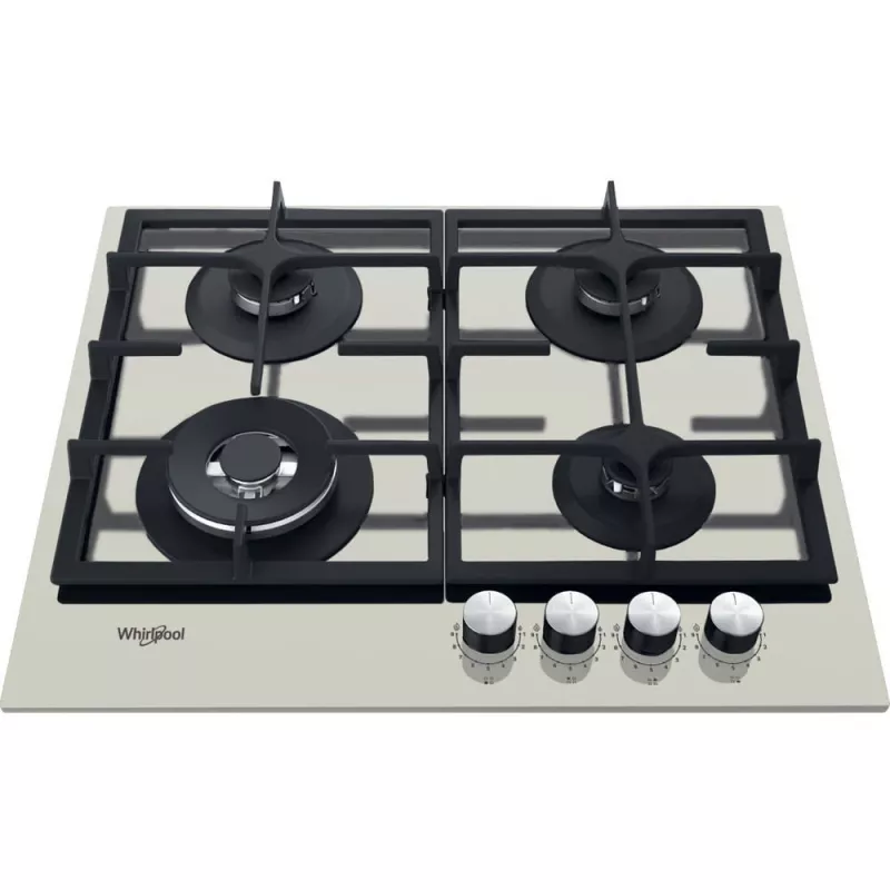 Whirlpool AKTL 629/S Sudraba Iebūvējamā gāzes plīts virsma 4 degļu zona(s)