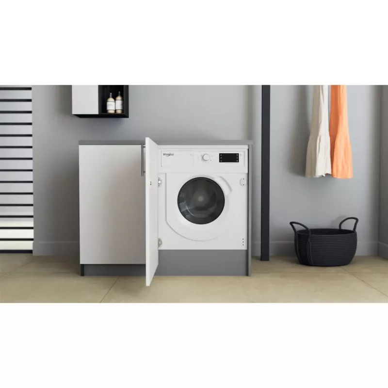 Whirlpool BI WMWG 71483E EU N veļas mašīna ar priekšējo ielādi 7 kg 1351 apgr./min. Balta