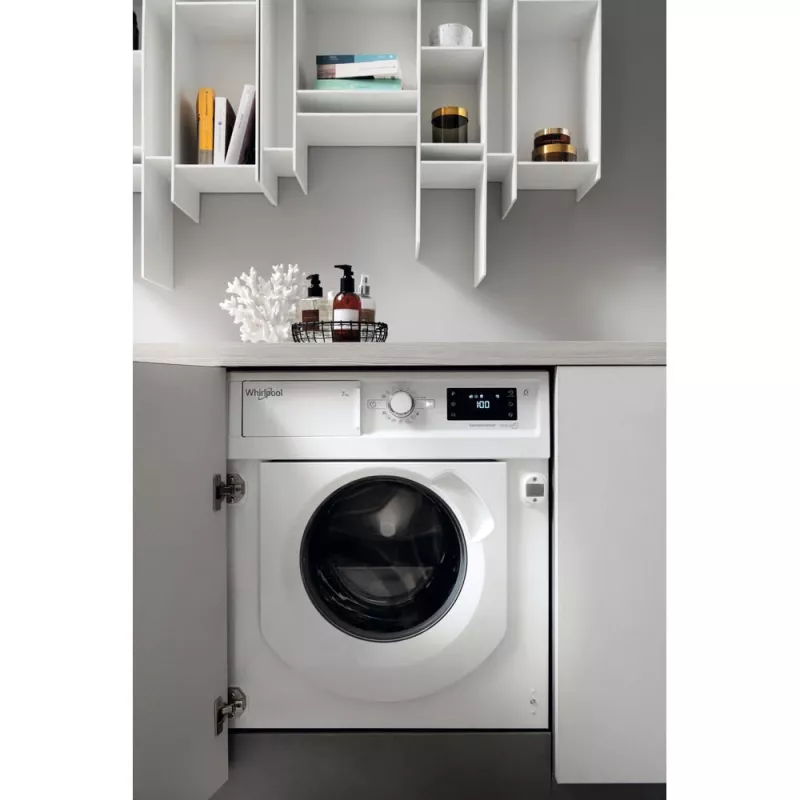 Whirlpool BI WMWG 71483E EU N veļas mašīna ar priekšējo ielādi 7 kg 1351 apgr./min. Balta