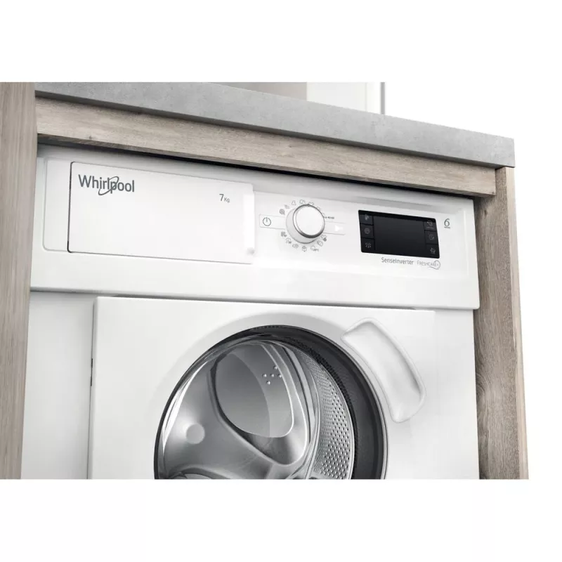 Whirlpool BI WMWG 71483E EU N veļas mašīna ar priekšējo ielādi 7 kg 1351 apgr./min. Balta