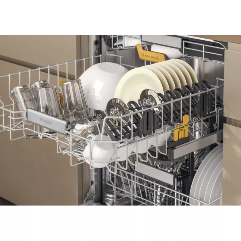 Whirlpool MaxiSpace W8I HT58 T pilnībā iebūvēta 14 galda piederumu komplekti