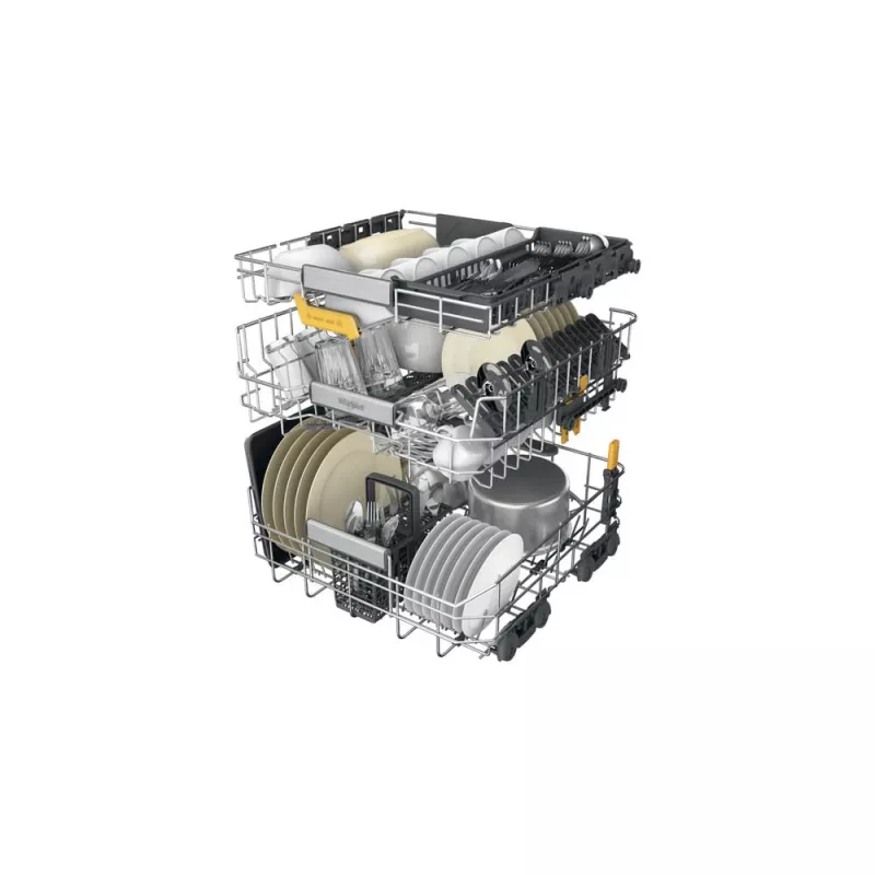 Whirlpool MaxiSpace W8I HT58 T pilnībā iebūvēta 14 galda piederumu komplekti