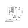 Whirlpool MaxiSpace W8I HT58 T pilnībā iebūvēta 14 galda piederumu komplekti
