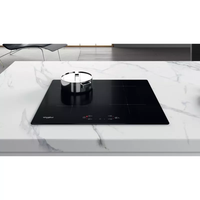 Whirlpool WS Q2160 NE melna iebūvējama 59 cm indukcijas plīts virsma ar 4 zonām