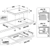 Whirlpool WS Q2160 NE melna iebūvējama 59 cm indukcijas plīts virsma ar 4 zonām