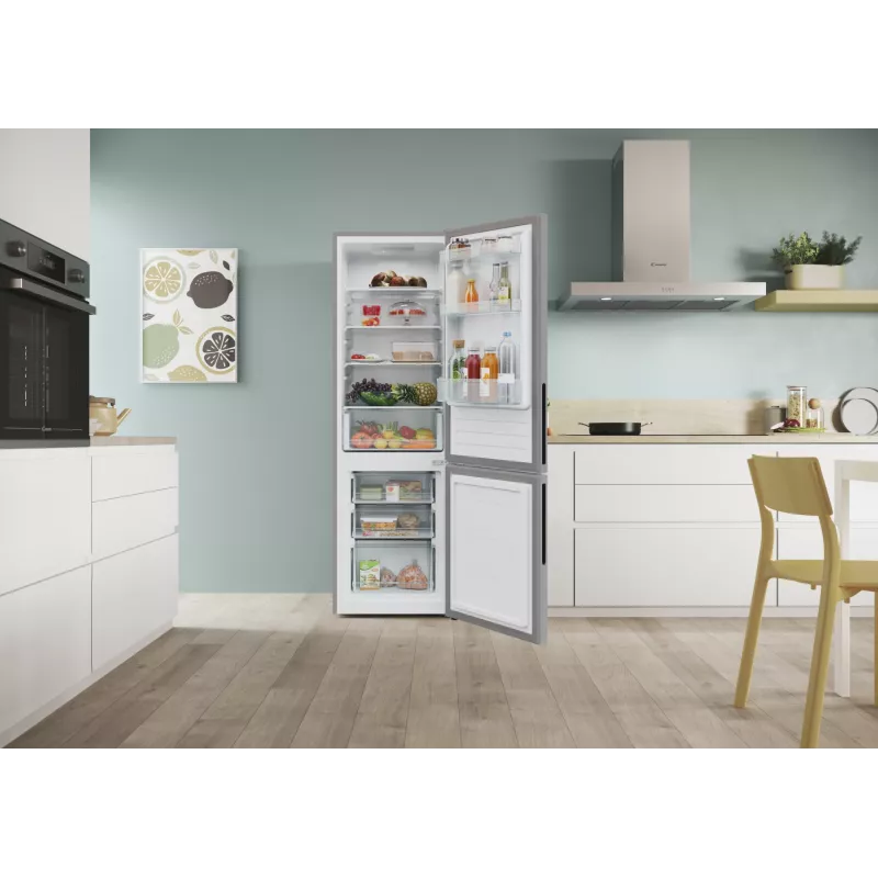 Candy City Combi CCT3L517ES brīvstāvošs 260 L sudraba