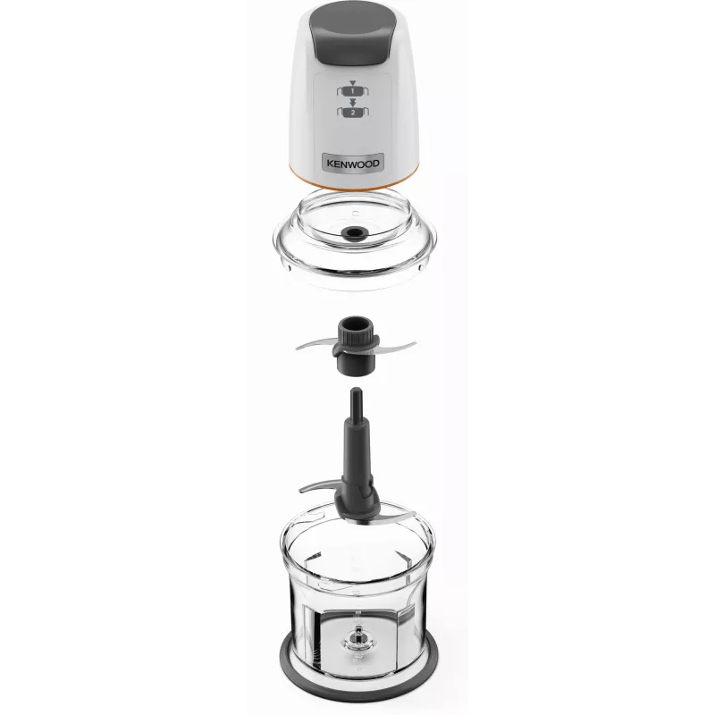 Mini chopper Kenwood EasyChop CHP61 500W, kompakts virtuves kombains smalcināšanai, blendēšanai un biezeņu gatavošanai