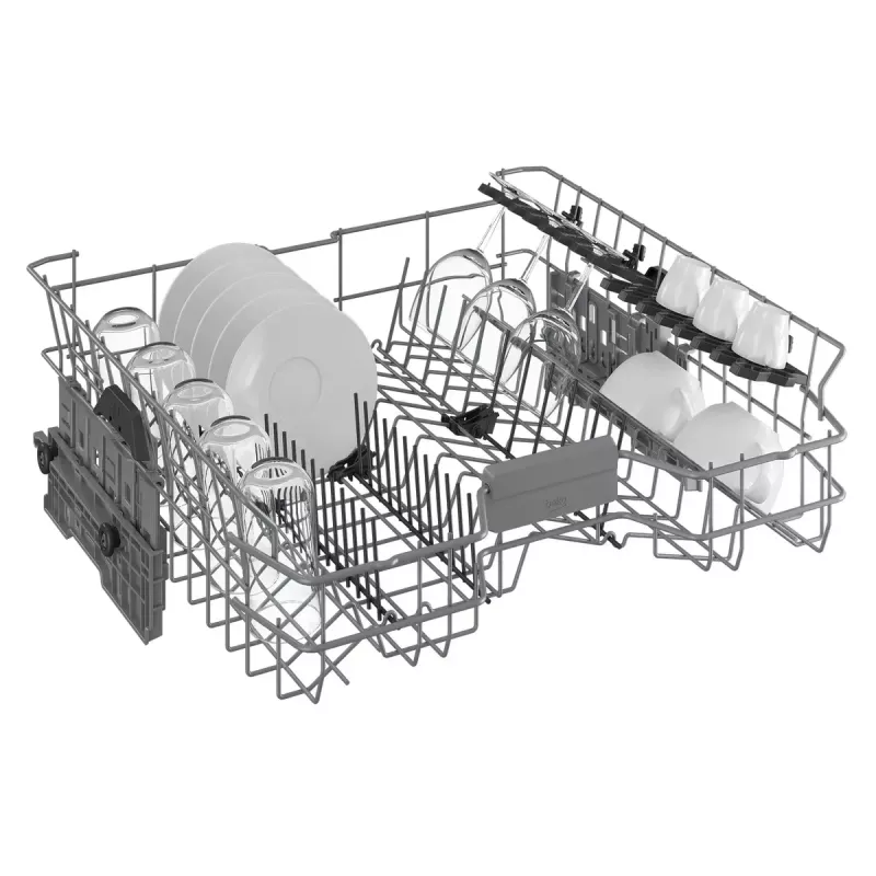 Brīvi stāvoša trauku mazgājamā mašīna BEKO BDFN26530X, pilna izmēra 60 cm, 15 galda piederumu komplekti, 44 dB, 6 programmas