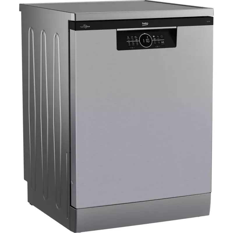 Brīvi stāvoša trauku mazgājamā mašīna BEKO BDFN26530X, pilna izmēra 60 cm, 15 galda piederumu komplekti, 44 dB, 6 programmas