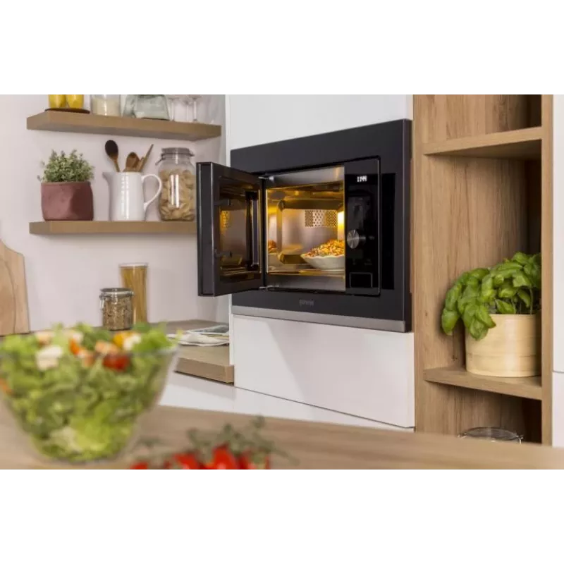 Gorenje XY820Z BM201AG1BG G600, Iebūvējams, Grila mikroviļņu krāsns, 20 L, 800 W, Iebūvēts displejs, LED