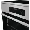 Gorenje 740742 plīts Brīvi stāvoša plīts Elektriskā Zonas indukcijas plīts virsma Melna, Nerūsējošais tērauds
