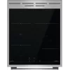 Gorenje 740742 plīts Brīvi stāvoša plīts Elektriskā Zonas indukcijas plīts virsma Melna, Nerūsējošais tērauds