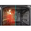 Gorenje 740742 plīts Brīvi stāvoša plīts Elektriskā Zonas indukcijas plīts virsma Melna, Nerūsējošais tērauds