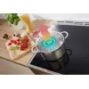 Gorenje 740742 plīts Brīvi stāvoša plīts Elektriskā Zonas indukcijas plīts virsma Melna, Nerūsējošais tērauds