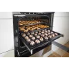 Gorenje 740742 plīts Brīvi stāvoša plīts Elektriskā Zonas indukcijas plīts virsma Melna, Nerūsējošais tērauds