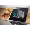 Gorenje 740742 plīts Brīvi stāvoša plīts Elektriskā Zonas indukcijas plīts virsma Melna, Nerūsējošais tērauds