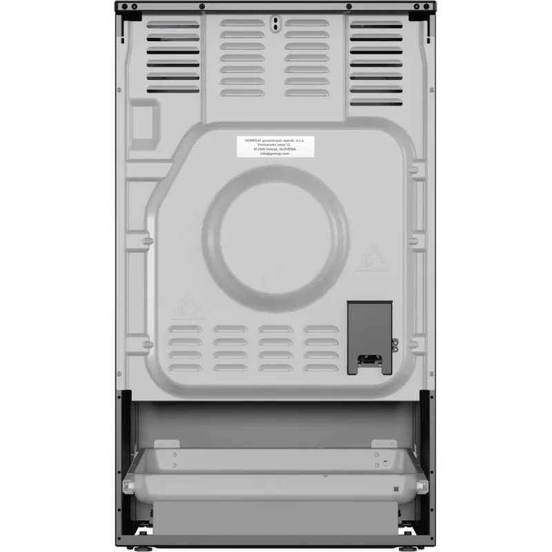 Gorenje GECS5B70CLB Brīvi stāvoša plīts Elektriskā Keramiskā plīts virsma Melna