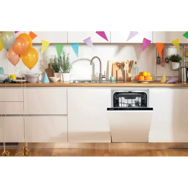Gorenje GV 520 E 10 EB pilnībā iebūvējama 11 galda piederumu komplektiem