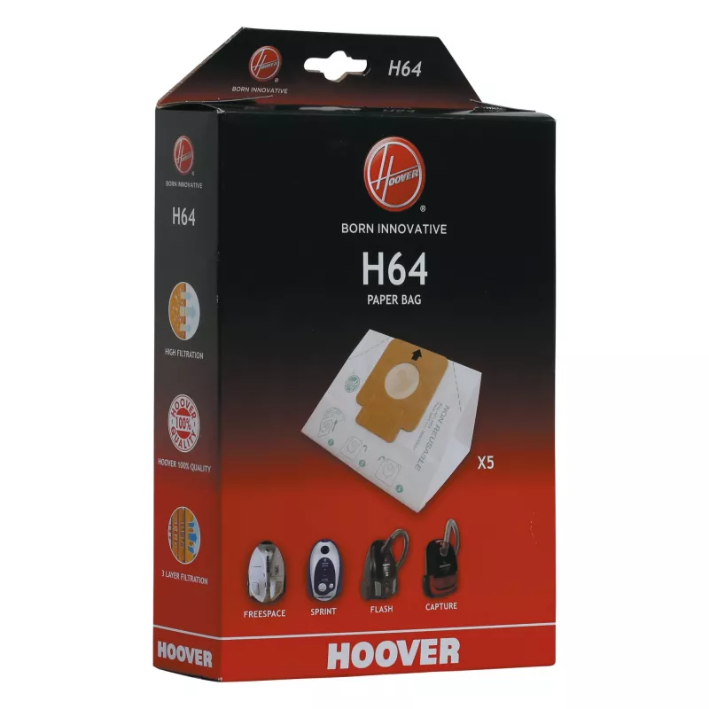 Hoover H64 BAG Putekļu maiss cilindriskajam putekļsūcējam