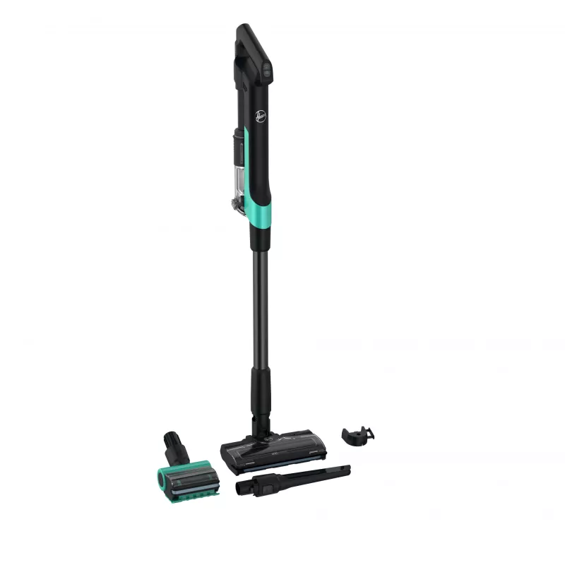 Hoover HF210P 011 2-in-1 bezvada putekļsūcējs Ar bateriju Sausā tīrīšana EPA Bez putekļu maisiņa 165 W Tirkīzzils