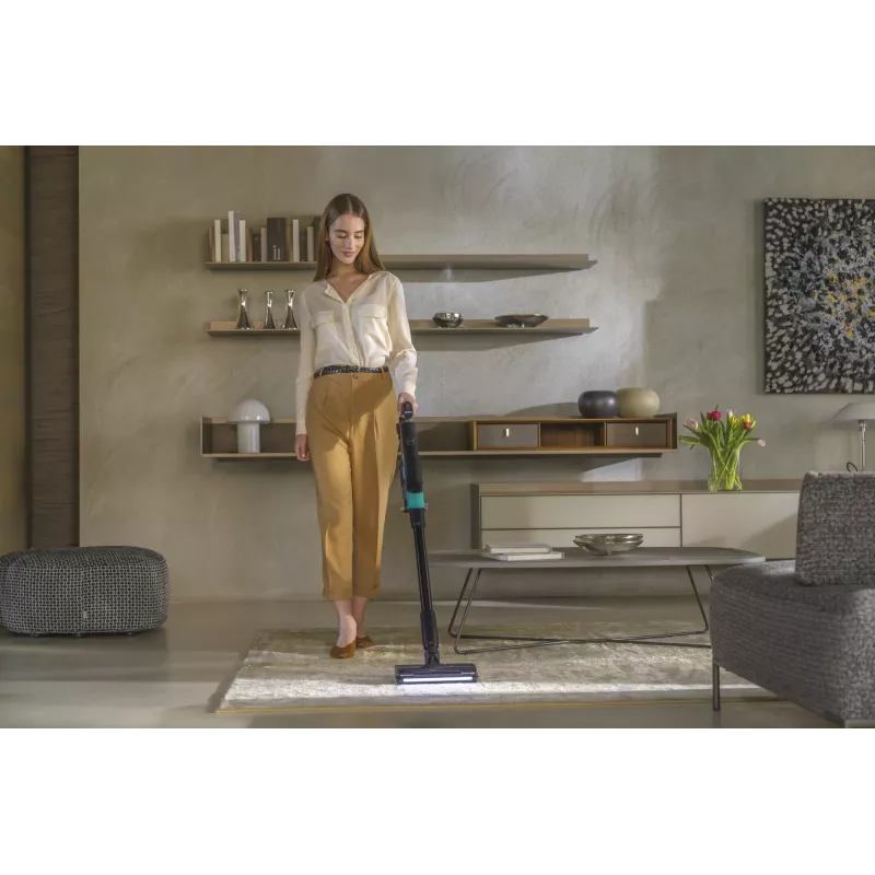 Hoover HF210P 011 2-in-1 bezvada putekļsūcējs Ar bateriju Sausā tīrīšana EPA Bez putekļu maisiņa 165 W Tirkīzzils