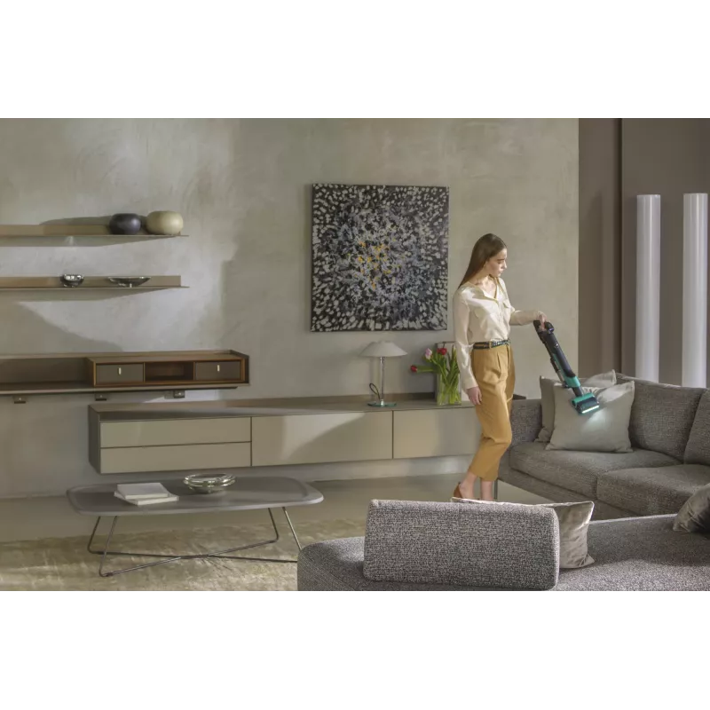 Hoover HF210P 011 2-in-1 bezvada putekļsūcējs Ar bateriju Sausā tīrīšana EPA Bez putekļu maisiņa 165 W Tirkīzzils
