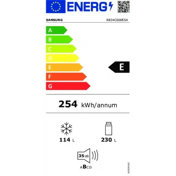 Samsung RB34C600ESA Brīvi stāvošs Nerūsējošais tērauds