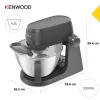 Virtuves kombains Kenwood KHC30.070GY — 1000 W, 4,3 l nerūsējošā tērauda bļoda, rotācijas vadība, pelēks