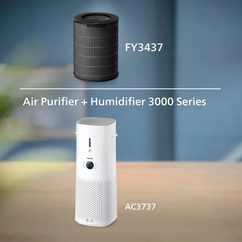 Gaisa attīrītāja filtrs Philips FY3437/00 Platums 248 mm Dziļums 34.6 mm Augstums 300.5 mm