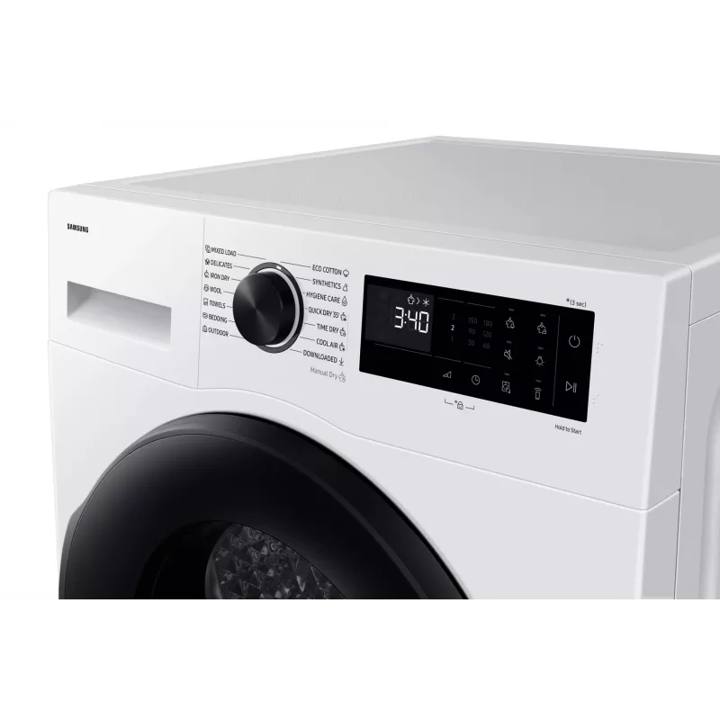 Samsung DV90DG52A0AELE veļas žāvētājs Brīvstāvoša Ielādēšana no priekšas 9 kg Balta