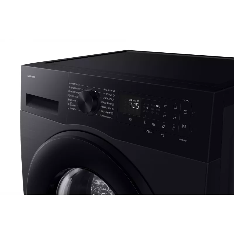 Samsung WW90DG5G34ABLE veļas mašīna Ielādējama no priekšpuses 9 kg 1400 RPM Melna