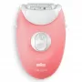 Braun Silk-épil 3 3-176 epilators ar 3 papildu piederumiem, Rožu, Balts, 20 pincetes, Skūšana, Maiņstrāva, 100 - 240 V, 50 - 60 Hz