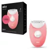 Braun Silk-épil 3 3-176 epilators ar 3 papildu piederumiem, Rožu, Balts, 20 pincetes, Skūšana, Maiņstrāva, 100 - 240 V, 50 - 60 Hz