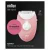 Braun Silk-épil 3 3-176 epilators ar 3 papildu piederumiem, Rožu, Balts, 20 pincetes, Skūšana, Maiņstrāva, 100 - 240 V, 50 - 60 Hz